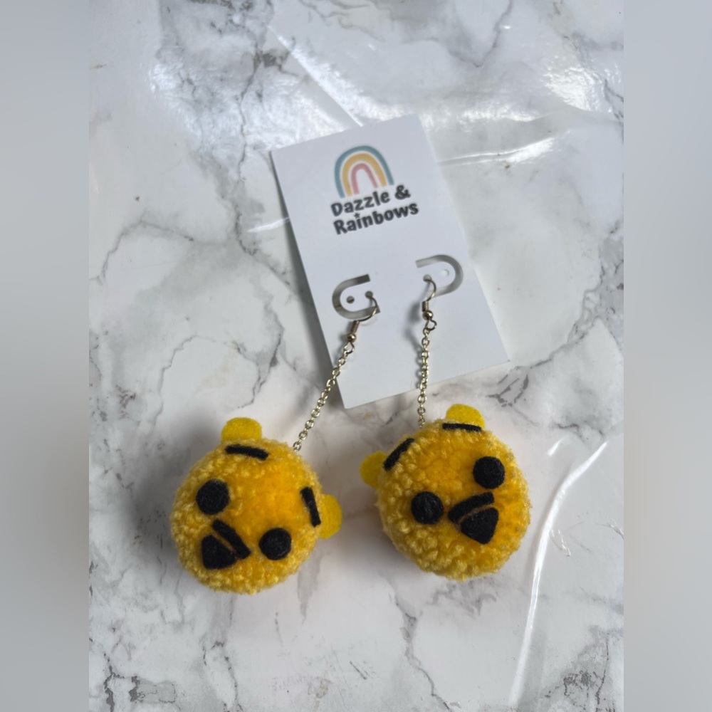 Dazzle and Rainbow Winnie the Pooh earrings